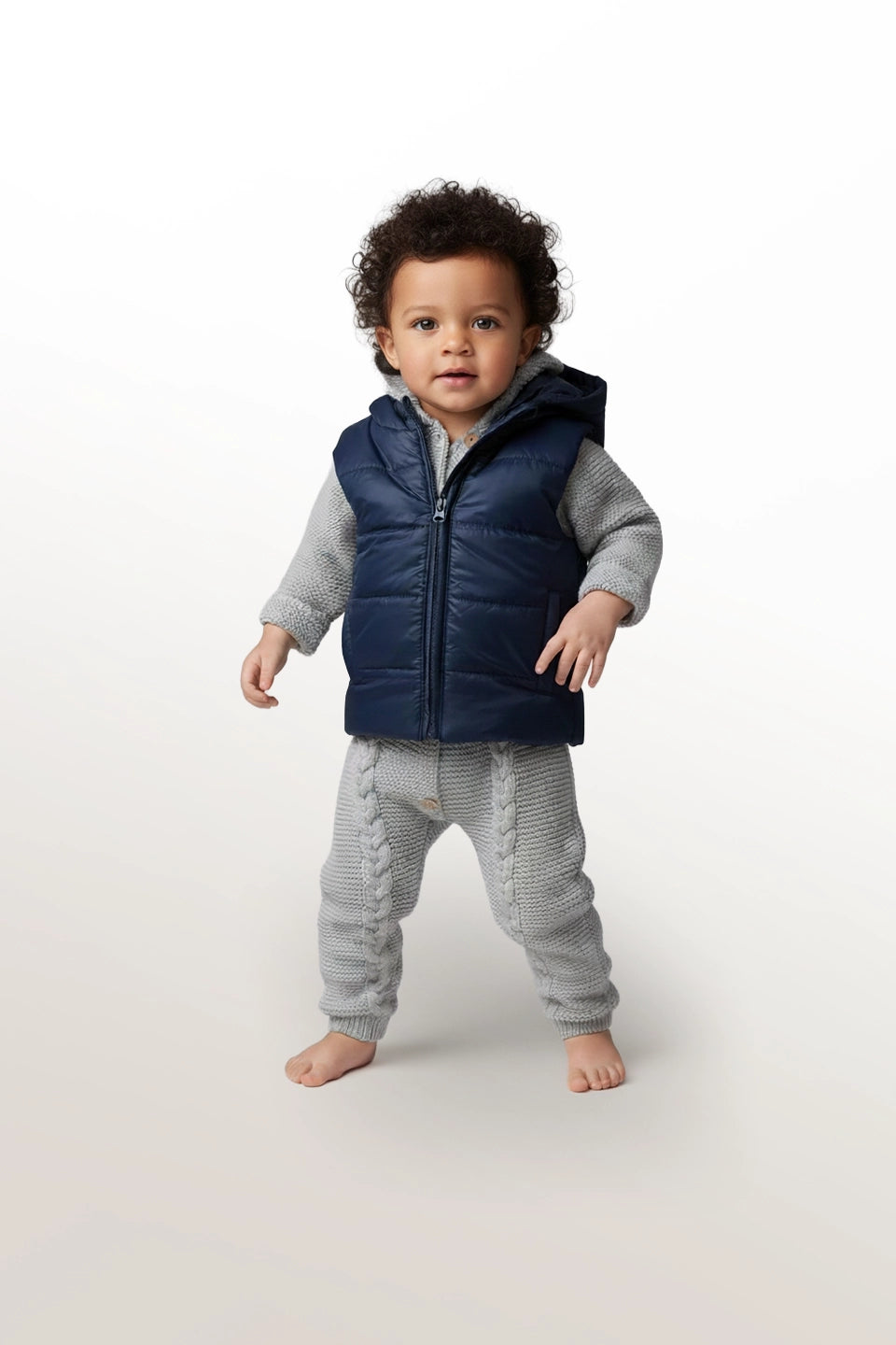 Abrigo sin mangas acolchado