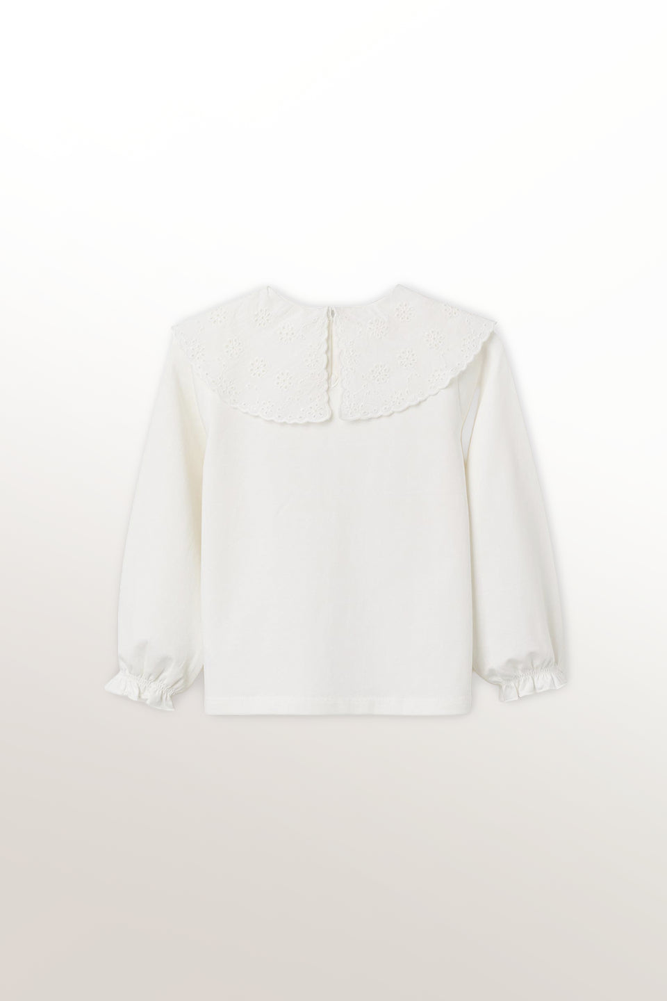 Camiseta de manga larga blanca niña