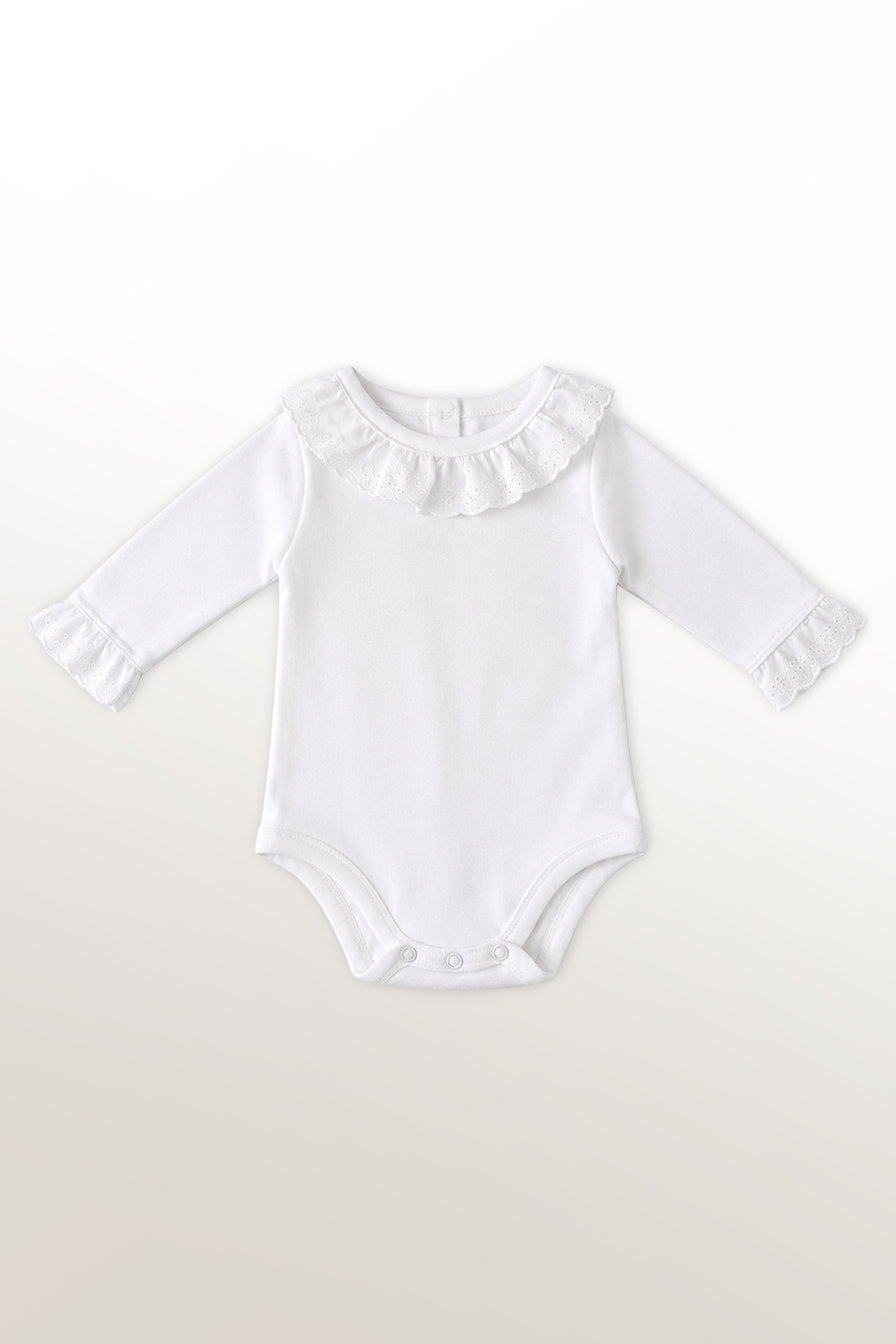Body bebé volantes blanco