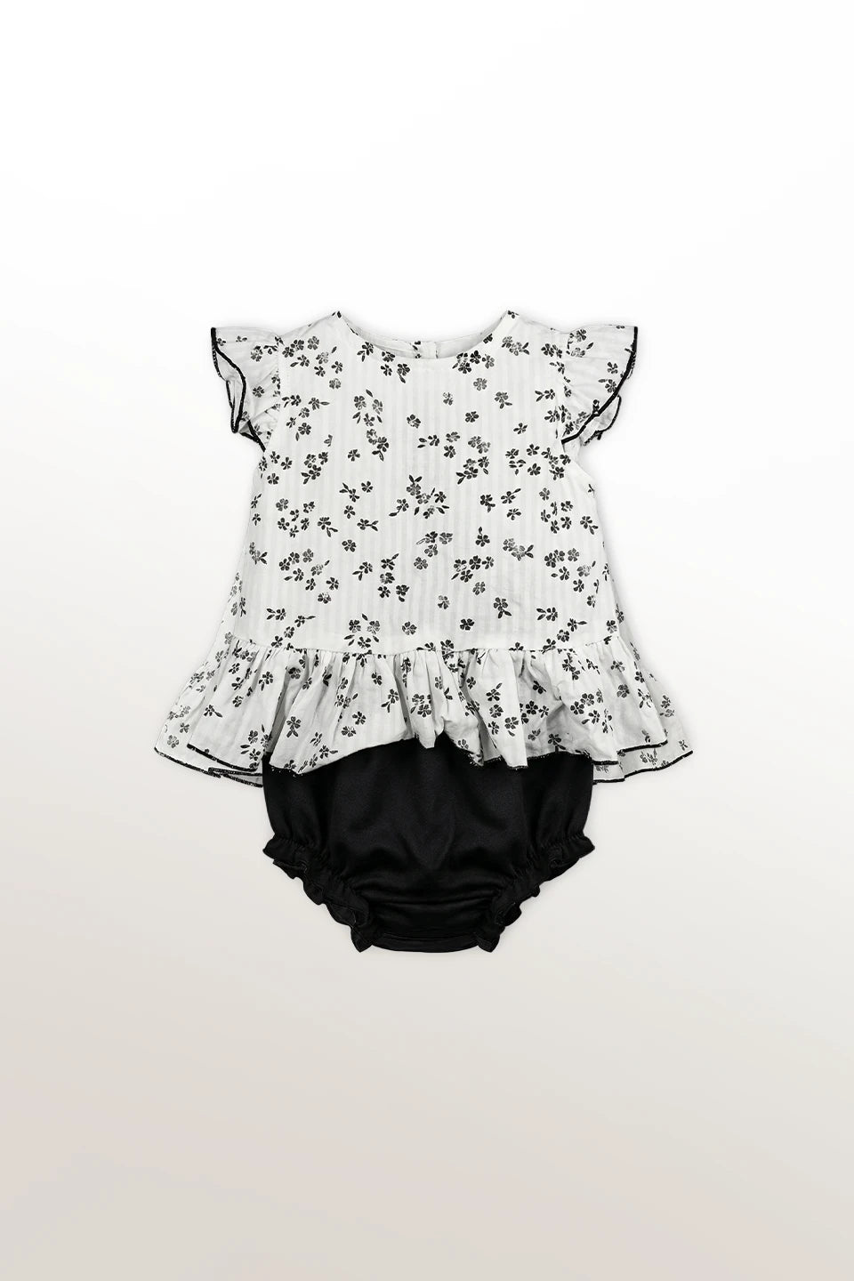 Conjunto flores negras