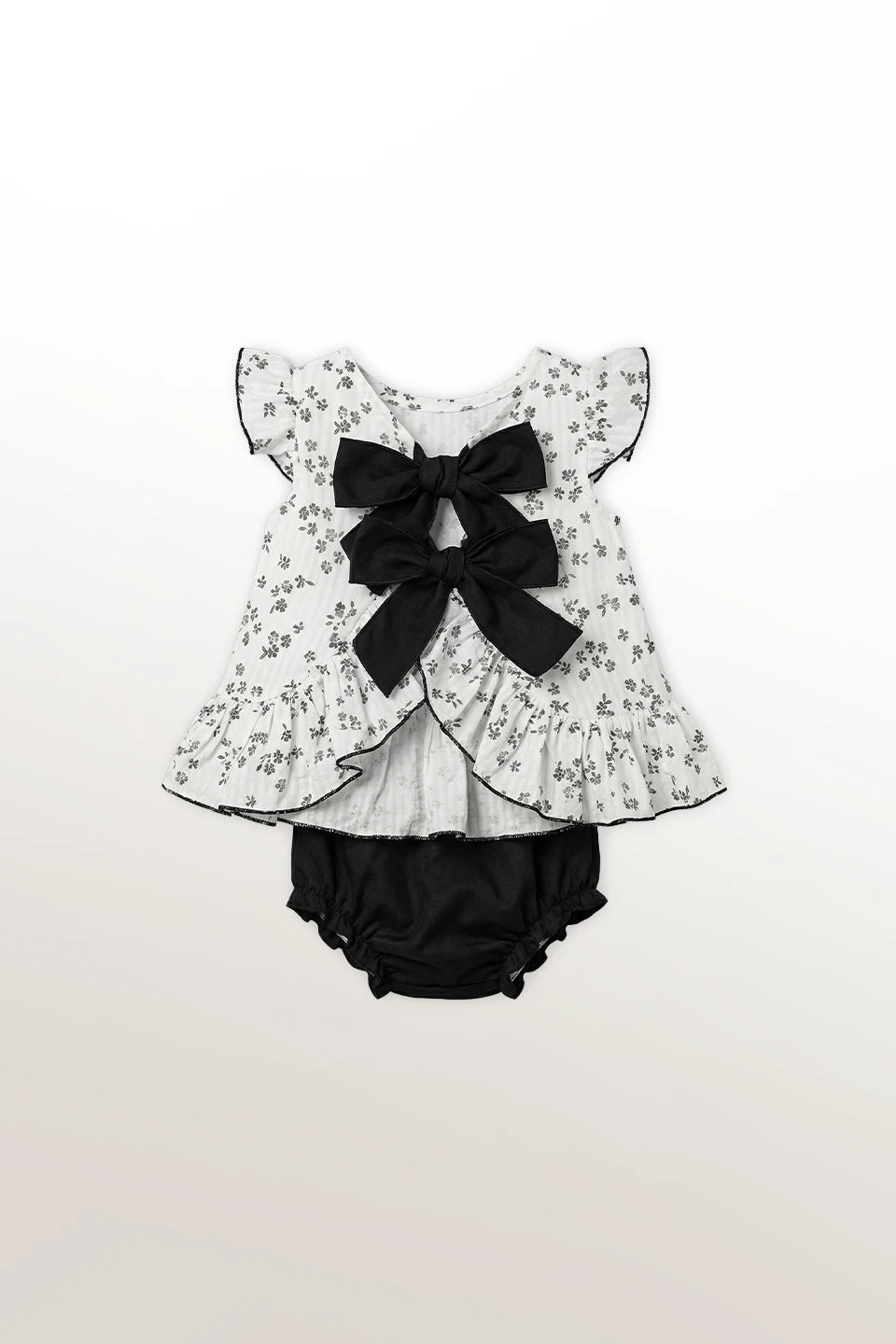 Conjunto flores negras