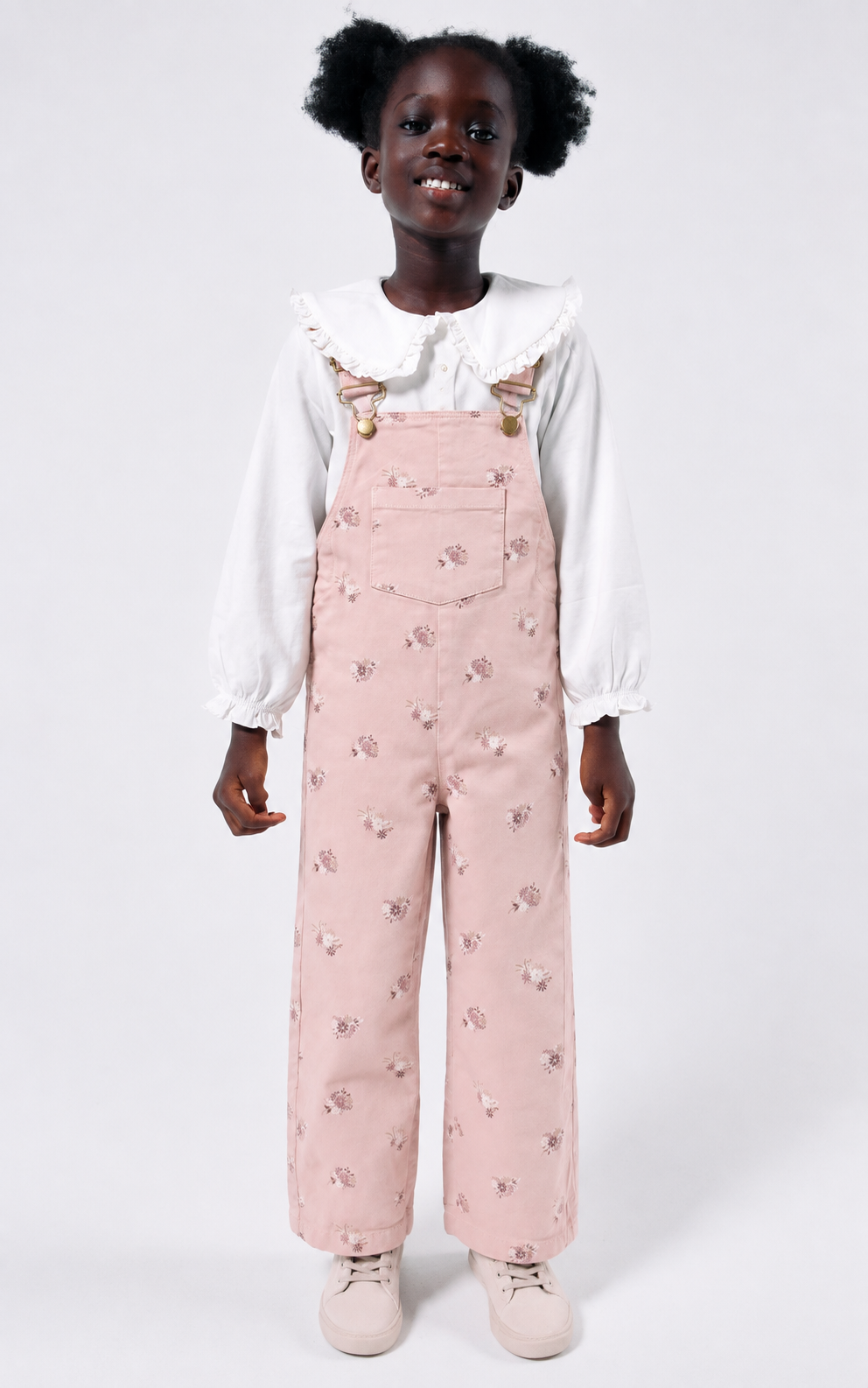 Mono de sarga estampado claro bebé niña