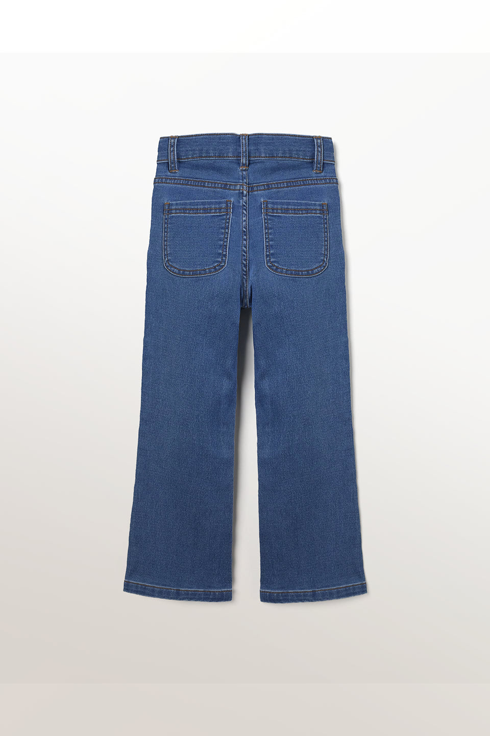 Pantalón denim de punto azul claro niña