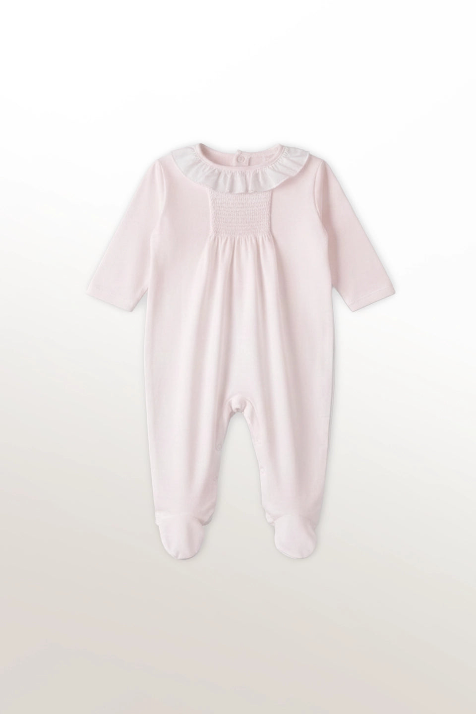 Pijama fruncido rosa