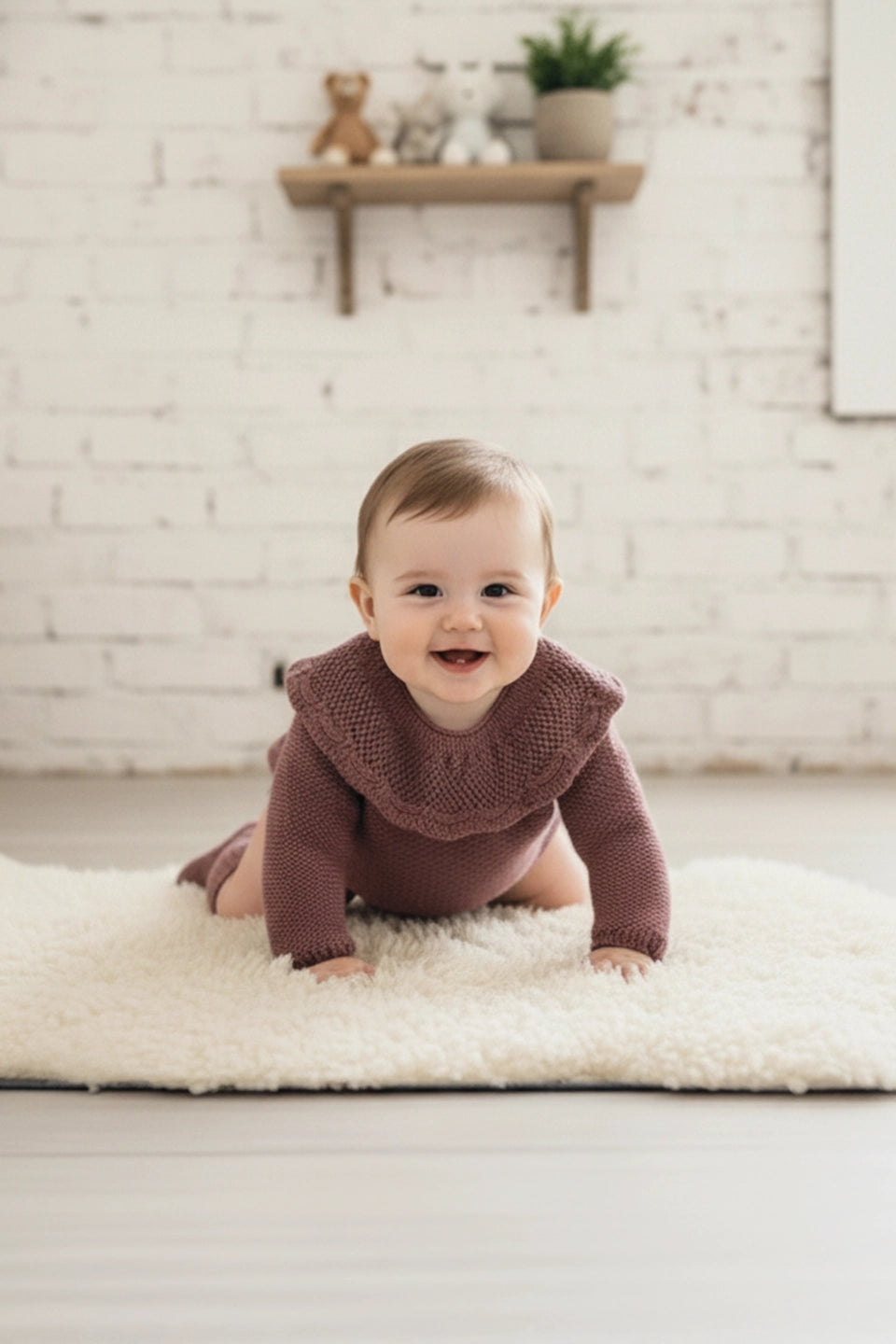 Pelele rosa viejo/malva empolvado