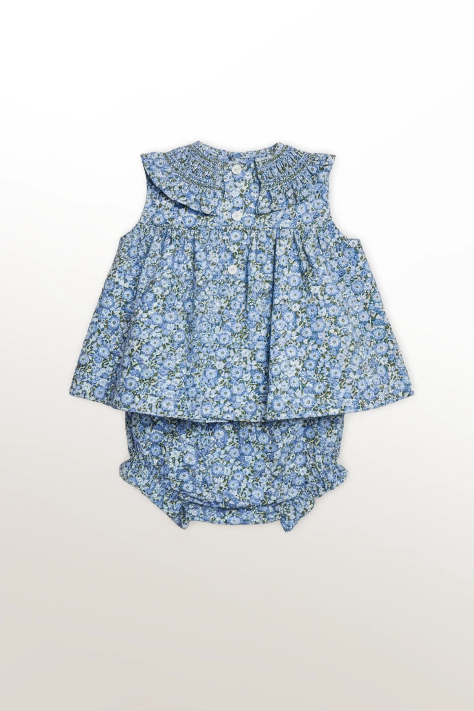 Conjunto flores azules